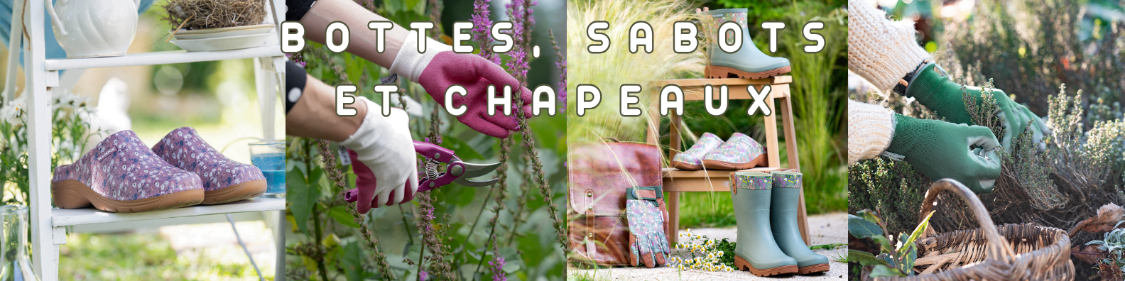 bottes, sabots et chapeaux