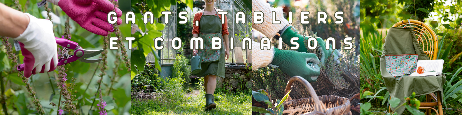 gants tablier combinaison jardin