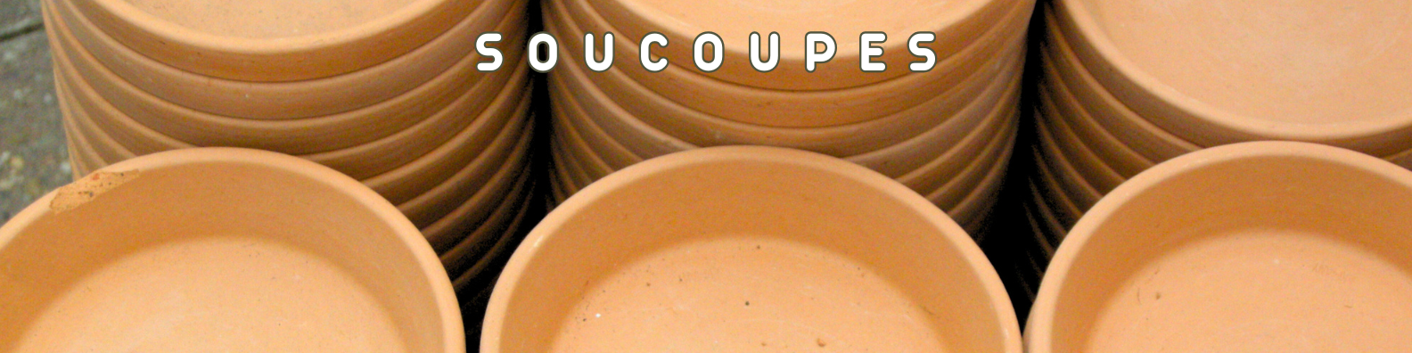 soucoupes terre cuite